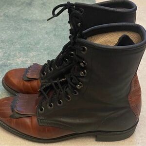 Vintage all leather women’s police/military boots size 8.5